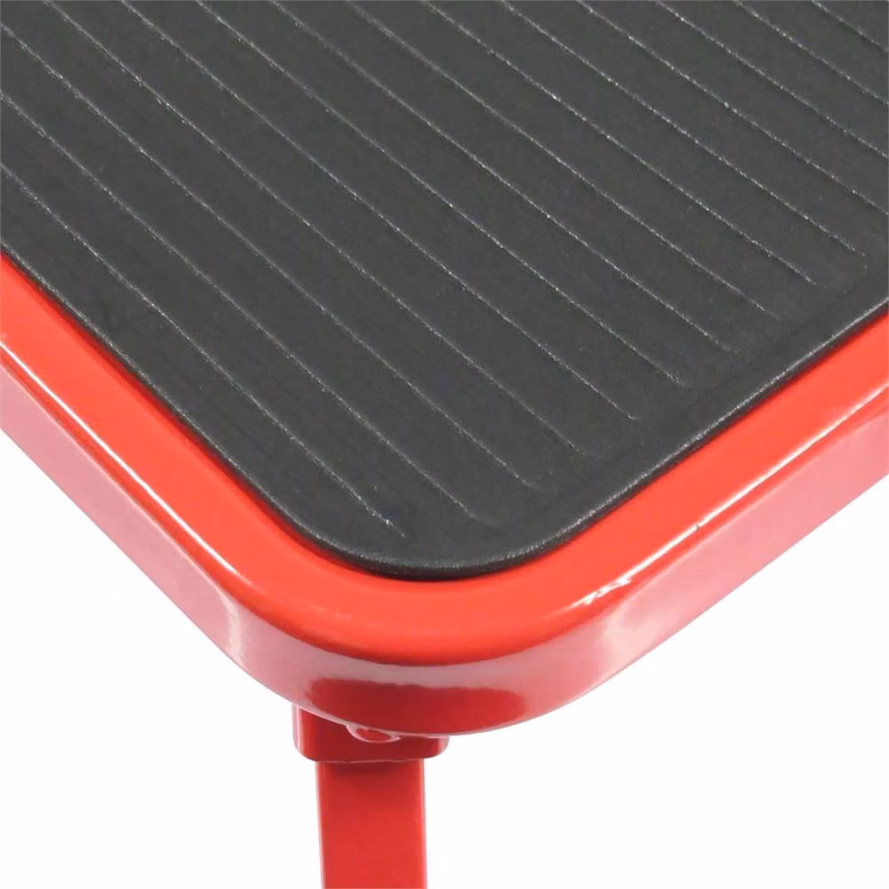 Nordara Red Single Folding Step Stool with Handle and Non-Slip Rubber Feet – 2