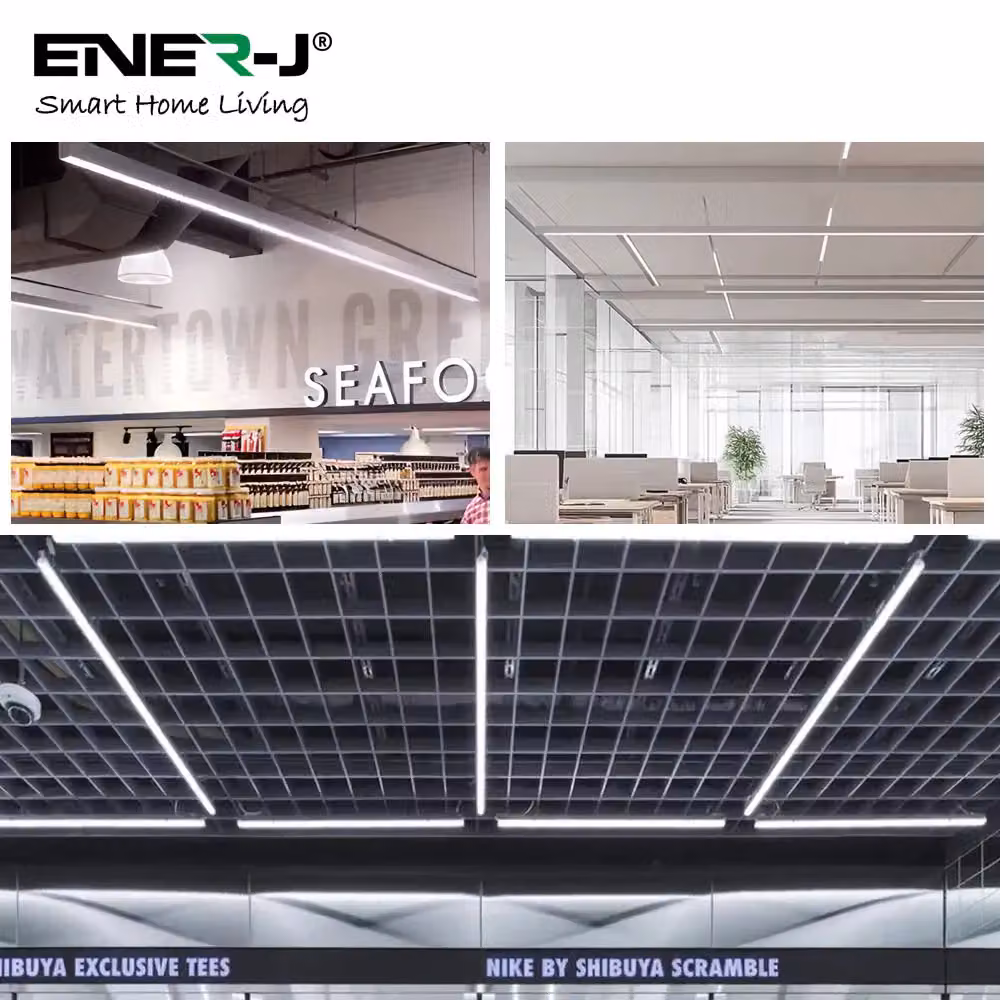 ENER-J White LED Linkable Trunking Linear Bar Lights, 40W, 1.2m, CCT Selectable – 5