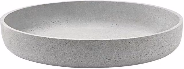 Blomus Moon Round Decorative Tabletop Bowl, Grey, W: 40.0 cm, D: 40.0 cm, H: 6.0 cm – 1