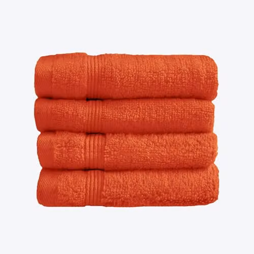 Allure Bath Fashions Luxury Egyptian Cotton Face Cloths, Pack of 4, Terracotta, W/D/H: 30 x 30 x 30 cm – 2