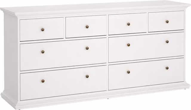 Furniture To Go Paris Chest of 8 Drawers in White – 1