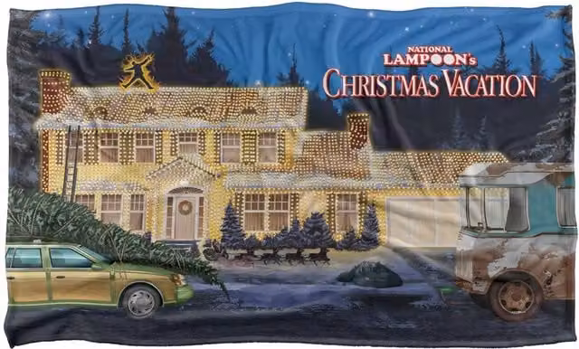 Outsunny Christmas Ornament Multicolour Fluffy Fleece Blanket – 4