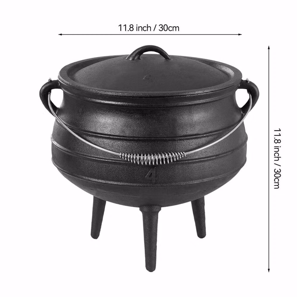 SPETLEK 8L Black Cast Iron Outdoor Camping Stockpot – 2