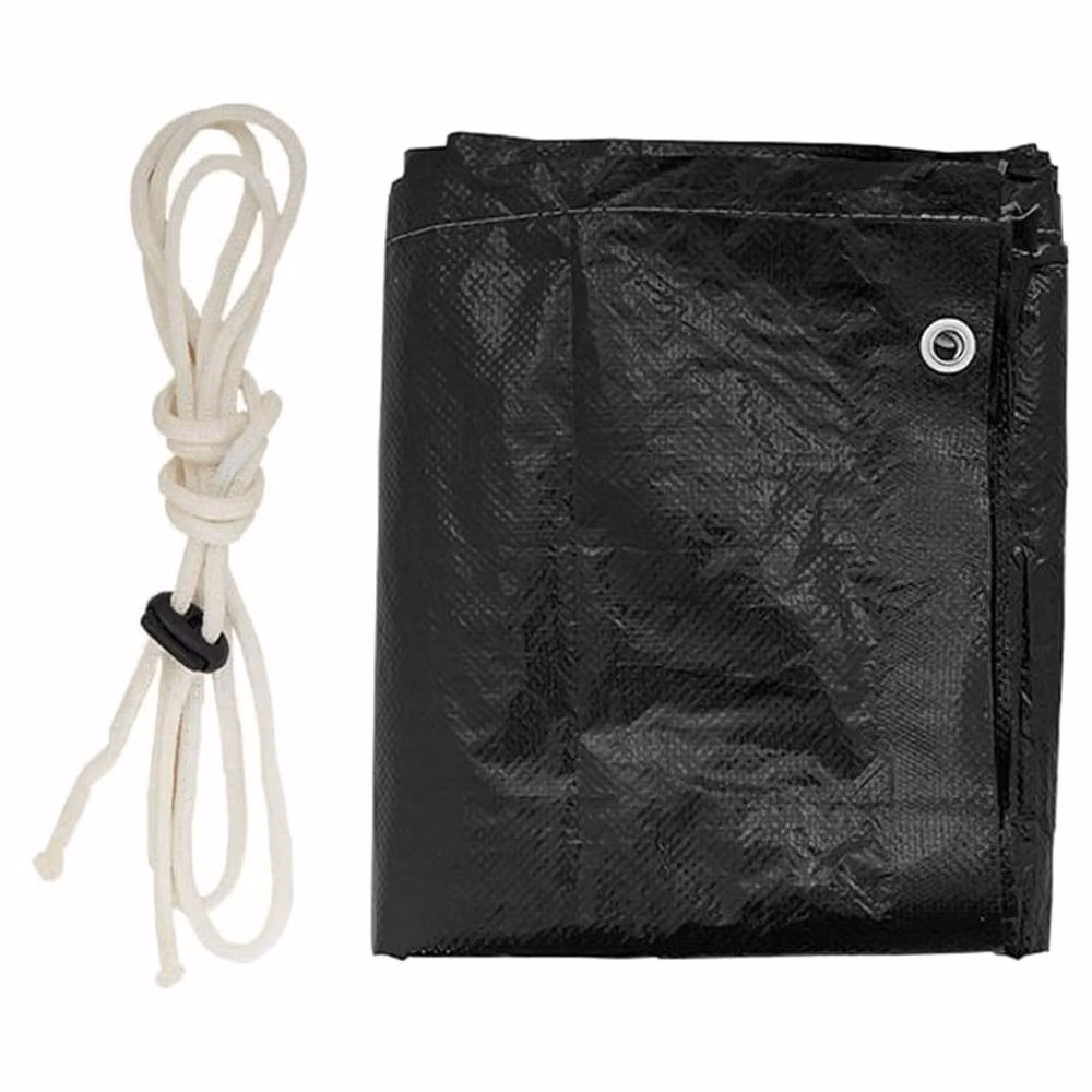 Berkfield Home Swing Bench Covers, 2 Pack, Black, W: 215 cm, D: 150 cm, H: 130/150 cm – 7