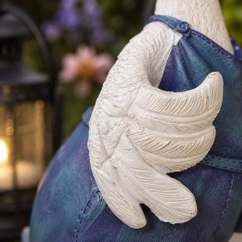 Marco Paul Multicolour Solar Light Duck with Lanterns Resin Garden Ornament – 5