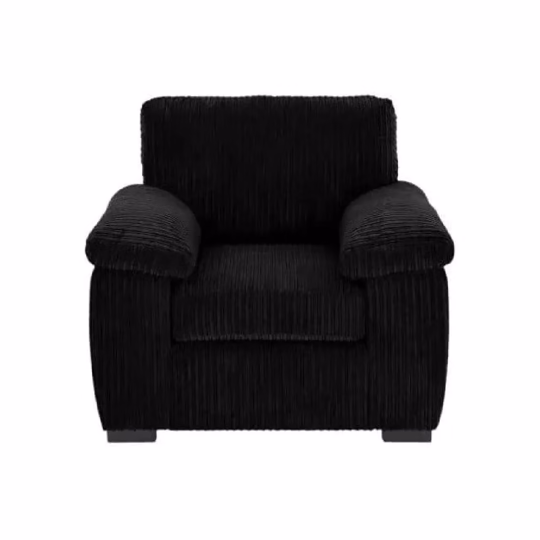 SquareBoxx Capri Black Striped Jumbo Cord Fabric Sofa – 2
