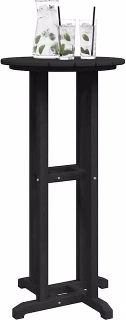 Berkfield Home Modern Bar Table in Black, W/D/H: 55 x 55 x 107 cm – 1