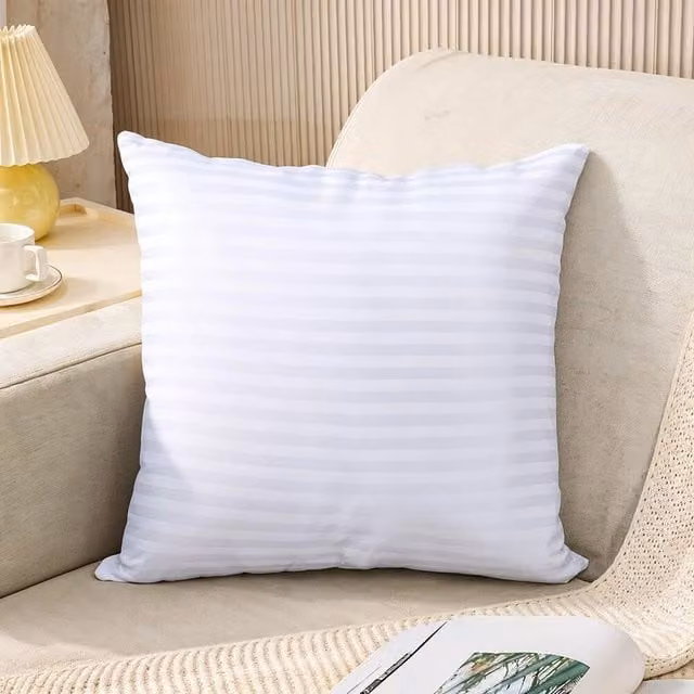SPETLEK White Square Polyester Cushion Inserts, W/D/H: 45 x 45 x 45 cm – 1