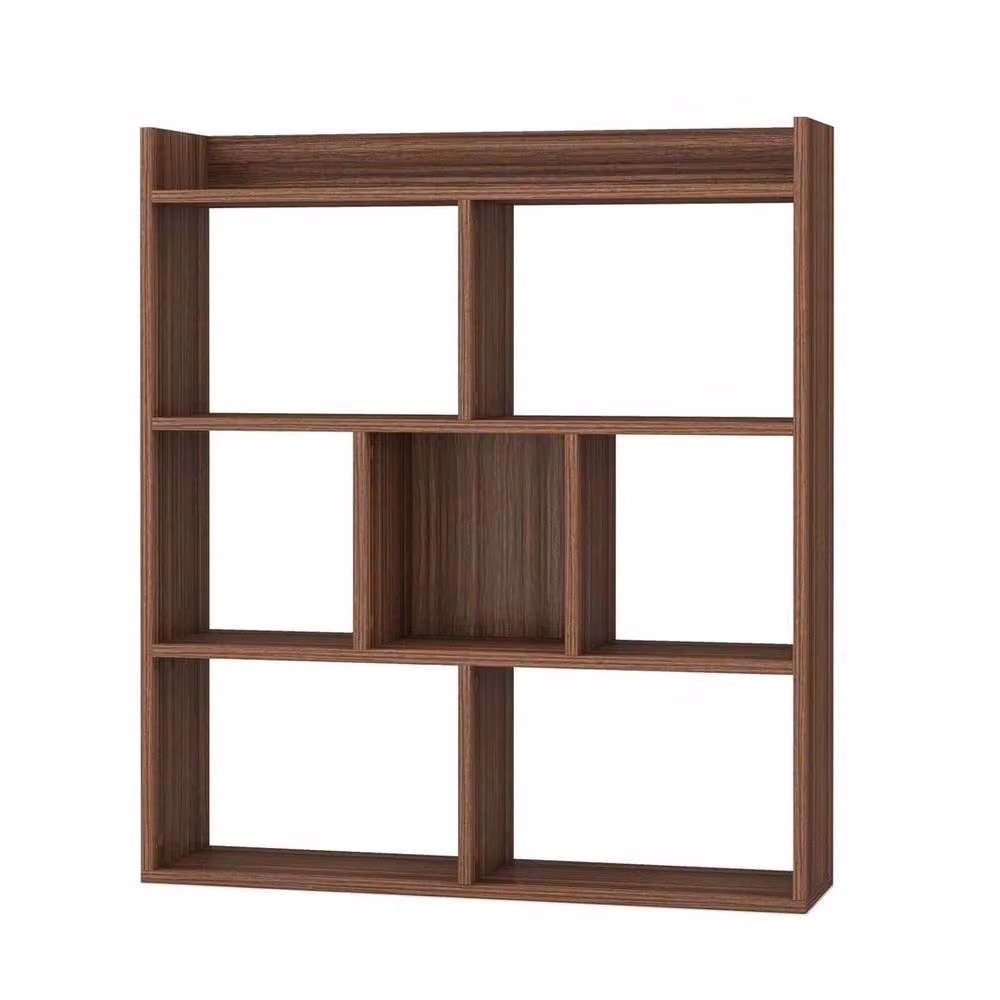 FORGEVIO Free-standing Wood Storage Unit and Display Rack in Brown – 6