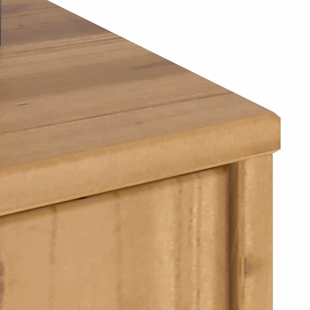 Berkfield Home ODDA Side Cabinets, 5 Piece Set, Brown Solid Wood Pine, W/D/H: 40 x 24 x 79 cm – 5