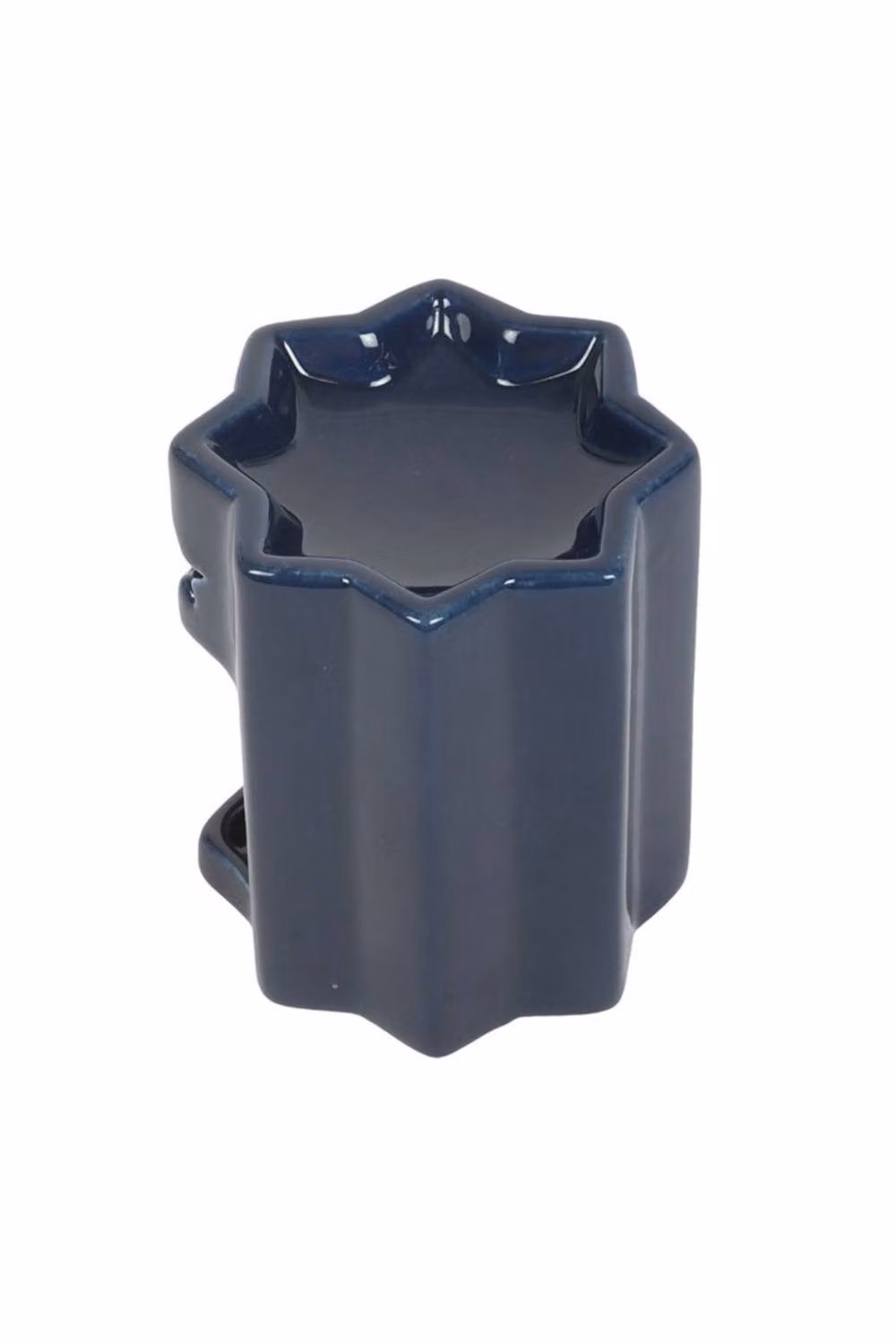 KDMD Blue Star Ceramic Tealight Oil Burner in Dark Navy