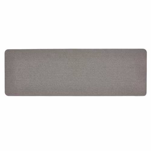 My Mat Silver Plain Stain Resistant Kitchen Runner, W: 67 cm, L: 200 cm