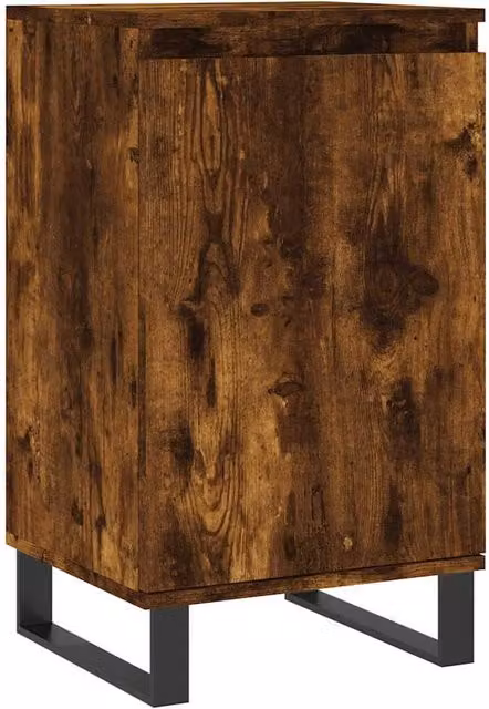 Berkfield Home Smoked Oak Sideboard in Dark Brown, W/D/H: 40 x 35 x 70 cm