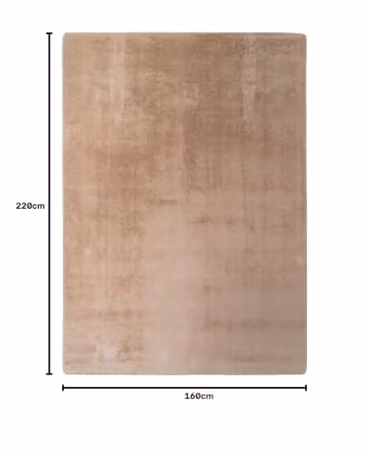 Desire Rugs Snuggly Washable Low Pile Living Room Area Rug in Beige, W: 160 cm, D: 220 cm – 4