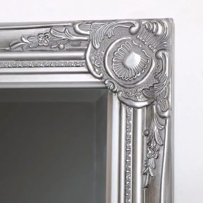 Melody Maison Tall Silver Bevelled Glass Wall Mirror, W: 47 cm, H: 142 cm – 4