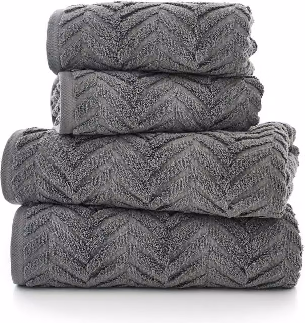 Terrys Catalonia Cotton Towel in Dark Grey