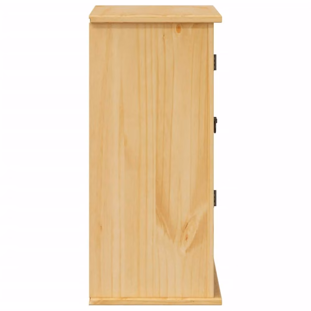 Berkfield Home Corona Wall Mounted Bathroom Cabinet in Brown Solid Pine, W/D/H: 70 x 33 x 71.5 cm – 2