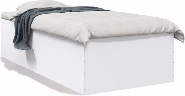 Berkfield Home Small Single Bed Frame in White – 1