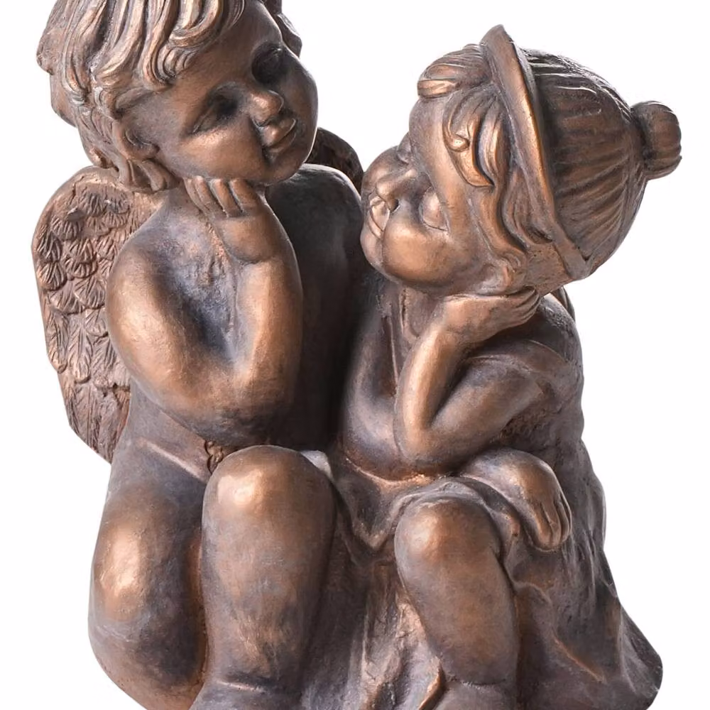 Wyld and Coco Brown Distressed Ceramic Child Figurine, Height: 32 cm – 2