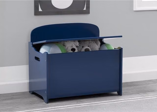 Delta Children MySize Deluxe Toy Box in Blue