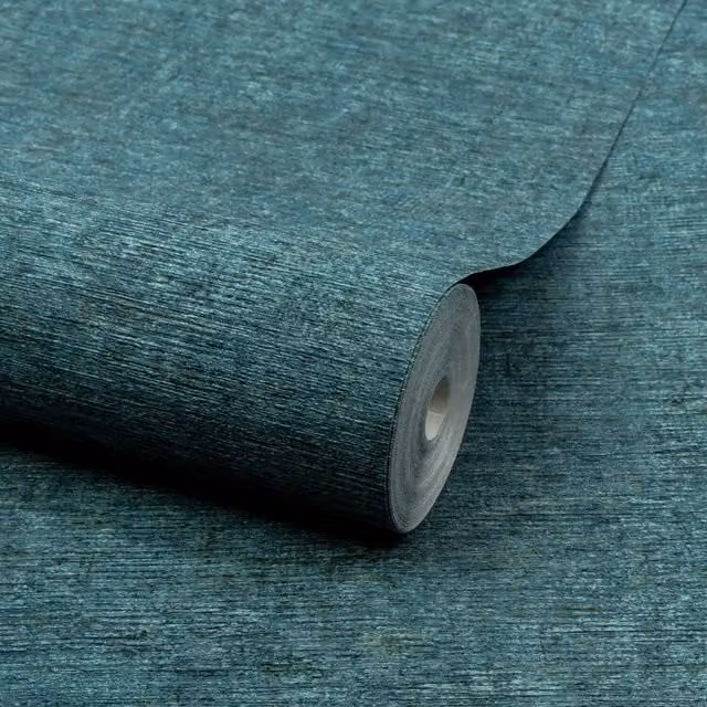 Grandeco Dakota Petrol Blue Wallpaper