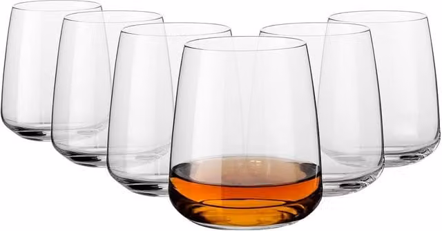 Bormioli Rocco Nexo Glass Tumblers, 360ml, Pack of 6, Transparent – 1