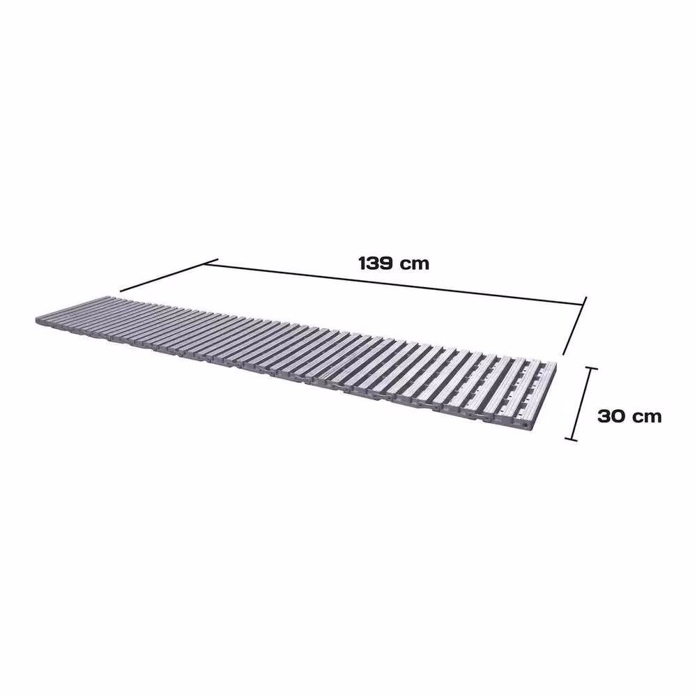 KORVIXA Foldable Garden Path Track in Grey, 5.56m – 2