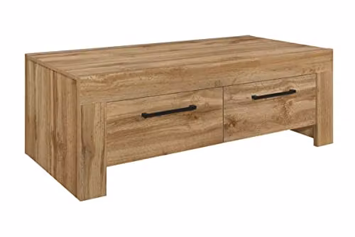 Birlea Compton Oak 4 Drawer Coffee Table, Brown, W: 120 cm, D: 60 cm, H: 42.2 cm – 1