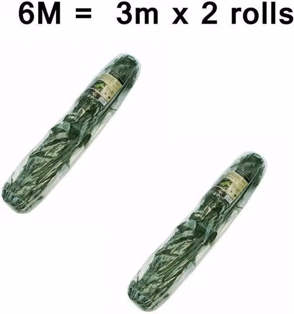 NESTLUNE Green Artificial Hedge Trellis Ivy Leaf Garden Fence, W: 100 cm, H: 15 cm – 1