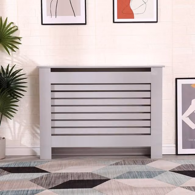 HMD Grey Radiator Cover Display Console Table