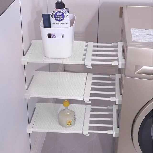 FORGEVIO White Plastic Divider for Kitchen Cupboard and Closet Storage – 1
