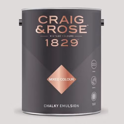 Craig & Rose 1829 Chalky Emulsion Paint in Dutch White, 5 l