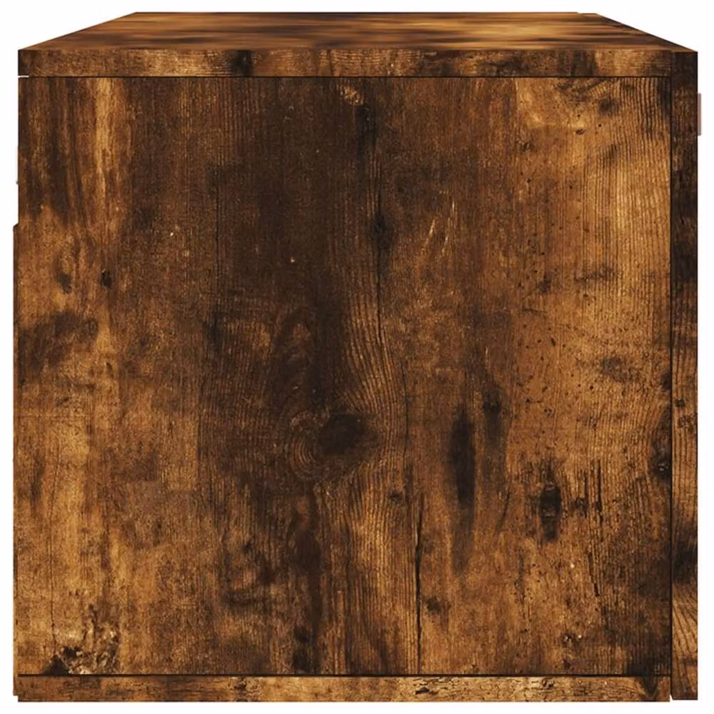 Berkfield Home Wall Mounted Smoked Oak Cabinet in Brown, W/D/H: 100 x 36.5 x 35 cm – 4