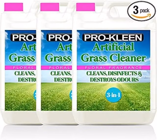 Pro-Kleen Artificial Fake Grass Cleaner Floral Pink H 13 cm