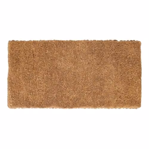 Nicola Spring Handmade Coir Door Mat, Brown and Beige, W: 120 cm, D: 60 cm