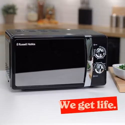 Russell Hobbs RHMM701B 17L 700W Solo Manual Countertop Microwave in Black – 5