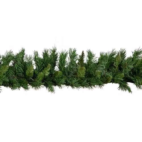 Samuel Alexander 2.7m Plain Green Kateson Fir Christmas Garland with 180 Tips – 4