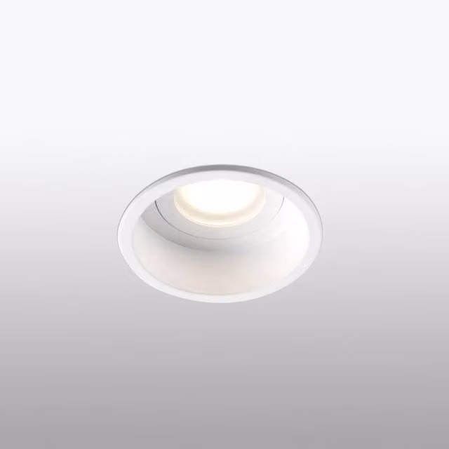 Netlighting Hyde White Round Adjustable Recessed Downlight IP44 GU10