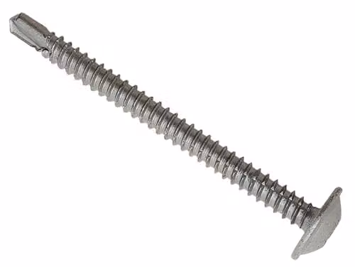 Forgefix Self-Drilling Torx Metal Screws, Black or Silver, W/D/H: 4.8 x 70 x 9 mm, Pack of 100