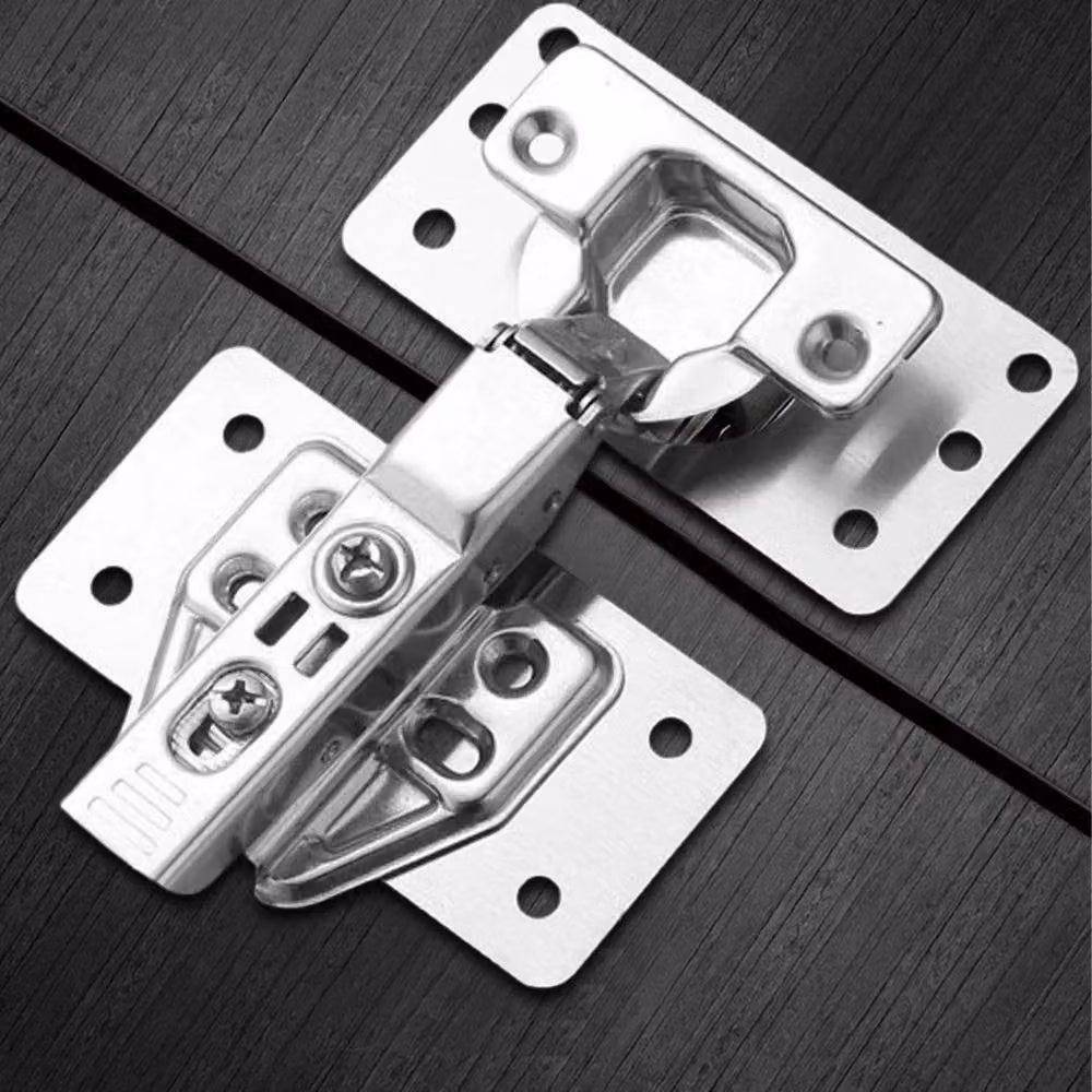 NESTLUNE 6 Hinge Repair Plate for Cabinets in Silver Stainless Steel, W: 520 mm, H: 10000 mm – 1