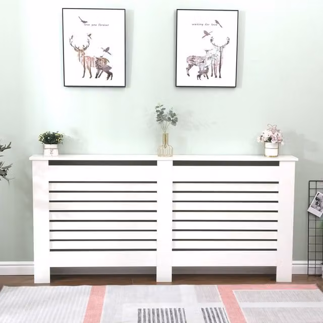 HMD Furniture High Gloss Radiator Cover in White