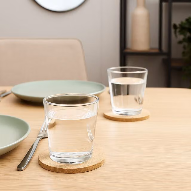 Argon Tableware Transparent Glass Tumbler Set, 200ml, 12 Pack