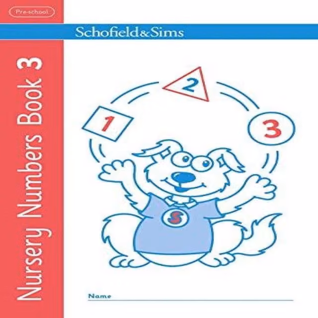 Sally Johnson Nursery Numbers Book 3 Multicolour Paperback