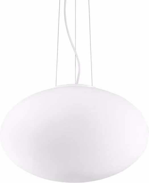 Ideal Lux Candy 1 Light Globe Ceiling Pendant, White, Diameter: 50 cm