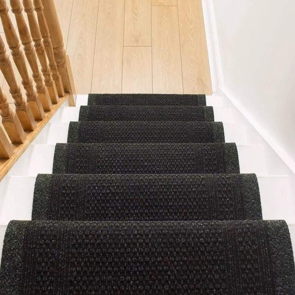 runrug Aztec Stair Runner Carpet, Green, W: 80 cm, L: 600 cm – 6