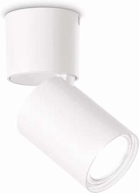 Ideal Lux Toby Adjustable Surface Mounted Cylinder Downlight in White
