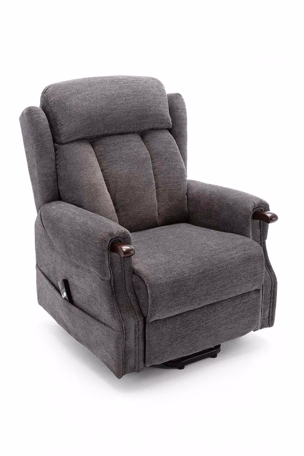More4Homes Halton Single Motor Rise Recliner Lift Mobility Chair in Charcoal Grey Fabric – 2