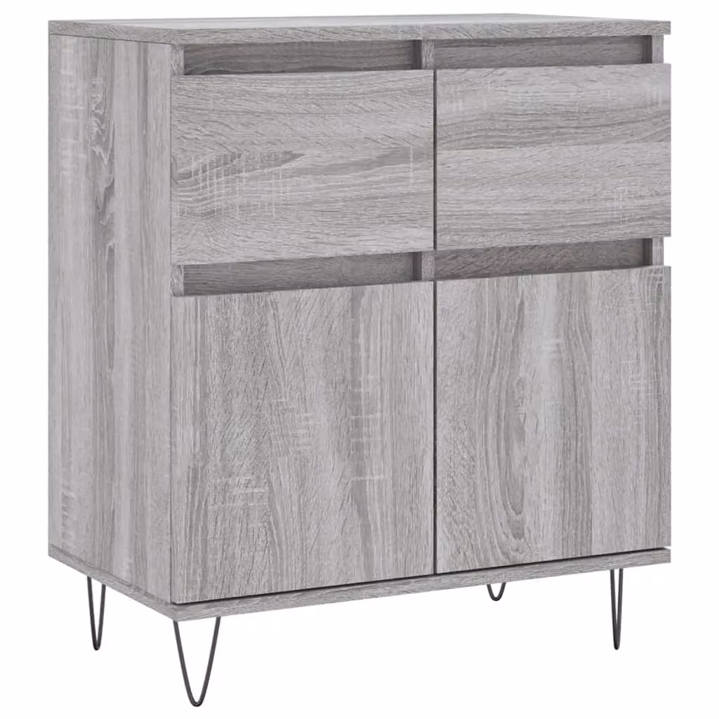 Berkfield Home Grey Sonoma Sideboard in Engineered Wood, W/D/H: 60 x 35 x 70 cm – 2
