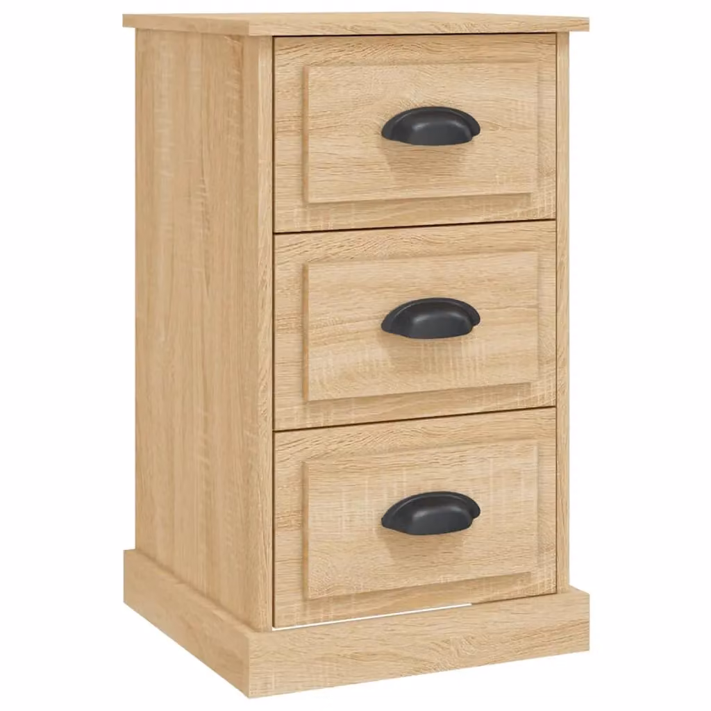Berkfield Home Sonoma Oak Bedside Cabinet in Brown, W/D/H: 39 x 39 x 67 cm – 2