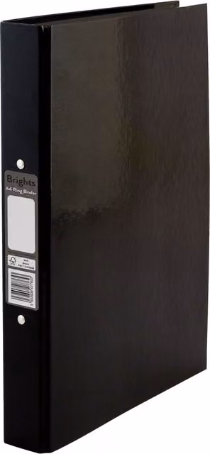 Pukka Brights A4 Ringbinder in Black